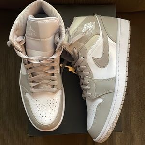 Grey and white size 10 Jordan’s for sale